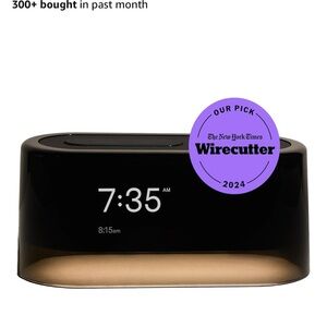 Loftie Smart Alarm Clock with Display - Black and Gold